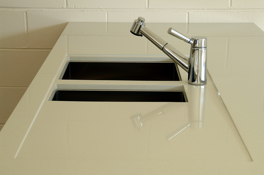 hanex recessed drainer all round sink